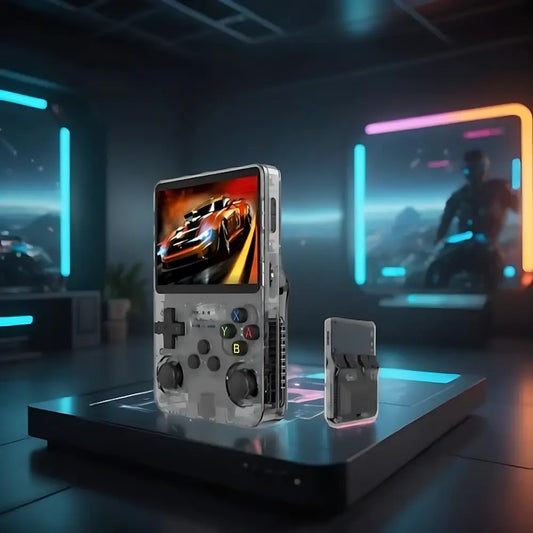 NostalgiaZone | Retro Handheld Gaming Console for All Ages with HD Screen | Portable Fun for Classic Gaming 0