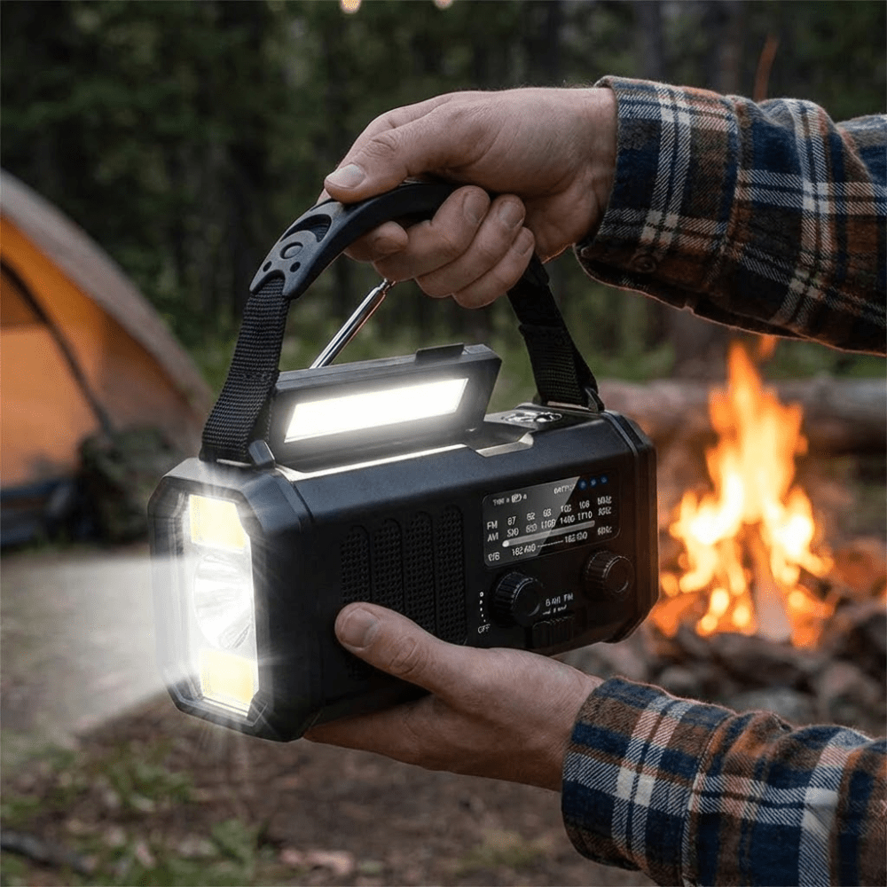 Outdoor Essentials | Emergency Radio with Hand Crank | Portable Device for Outdoor Preparedness 3