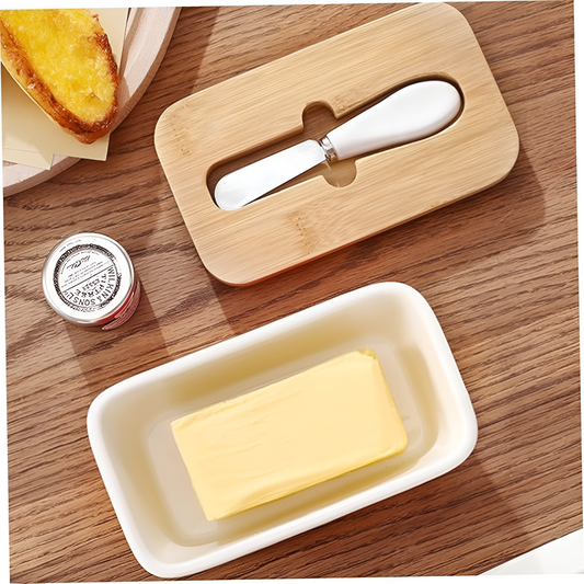 Sleek Kitchen | Butter Cutter Container with Effortless Slicing Mechanism | Compact Design for Freshness 1
