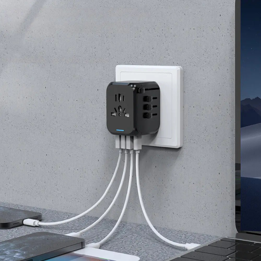TravelMate | Universal Travel Adapter with Multiple USB Ports | Global Charging Solution for International Travel 1