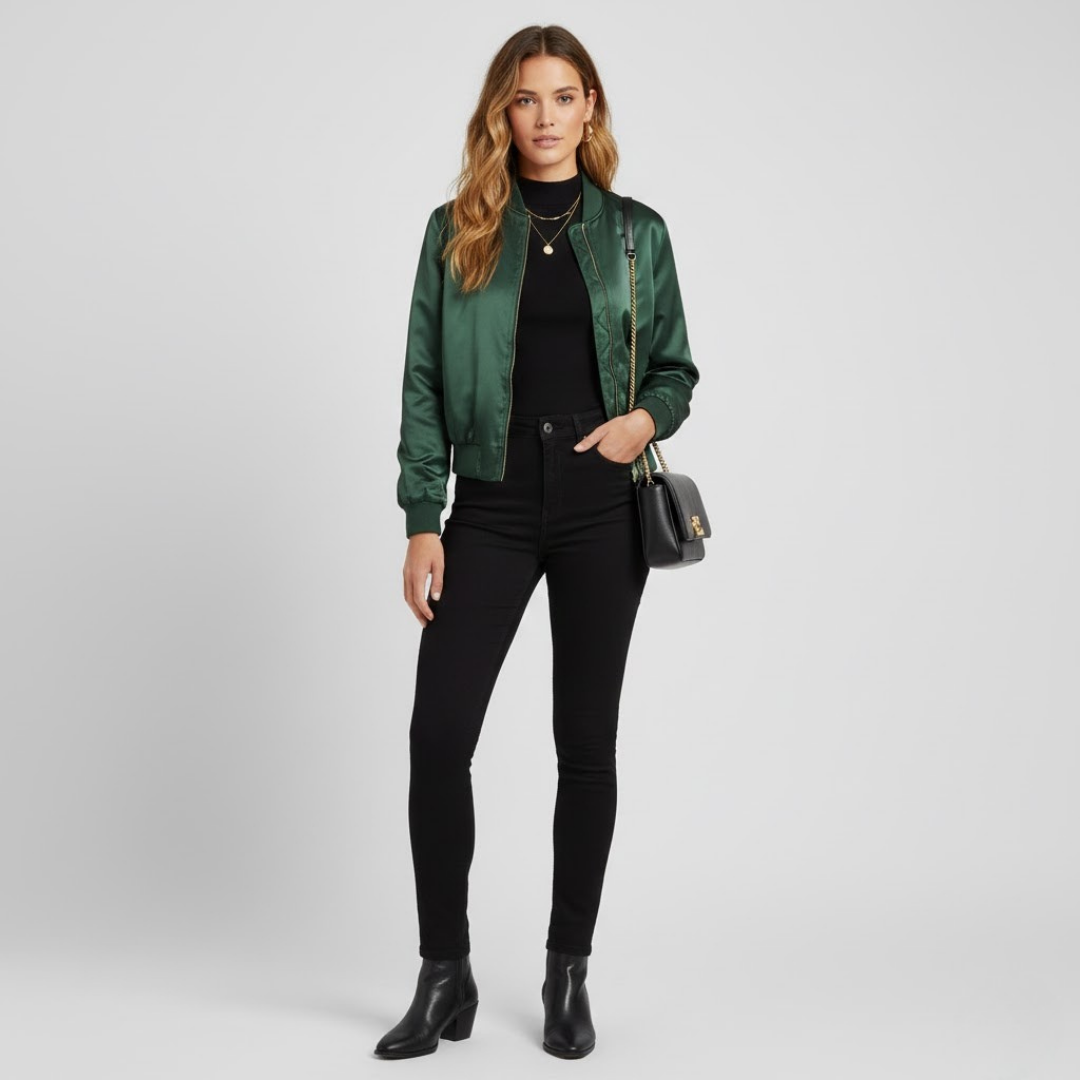 Zielona kurtka bomber Terori