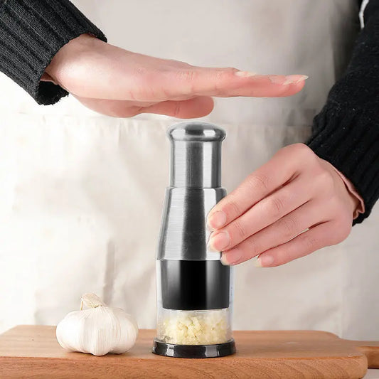Culinara | Ergonomic Stainless Steel Garlic Crusher 0