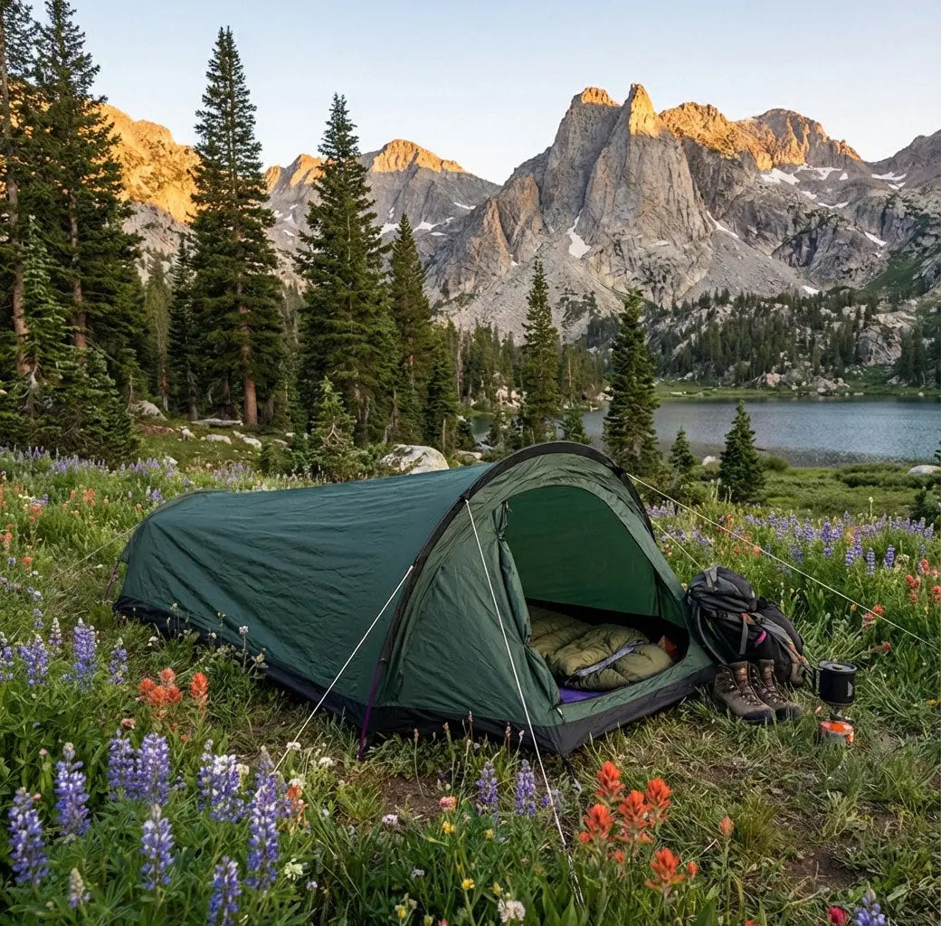 SoloCamp | Lightweight Camping Tent with Waterproof Fabric | Compact Shelter for Weather Protection Terori