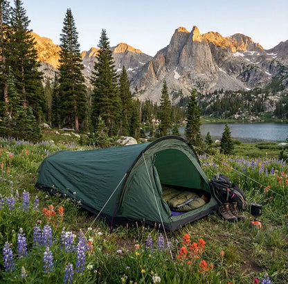 SoloCamp | Lightweight Camping Tent with Waterproof Fabric | Compact Shelter for Weather Protection Terori