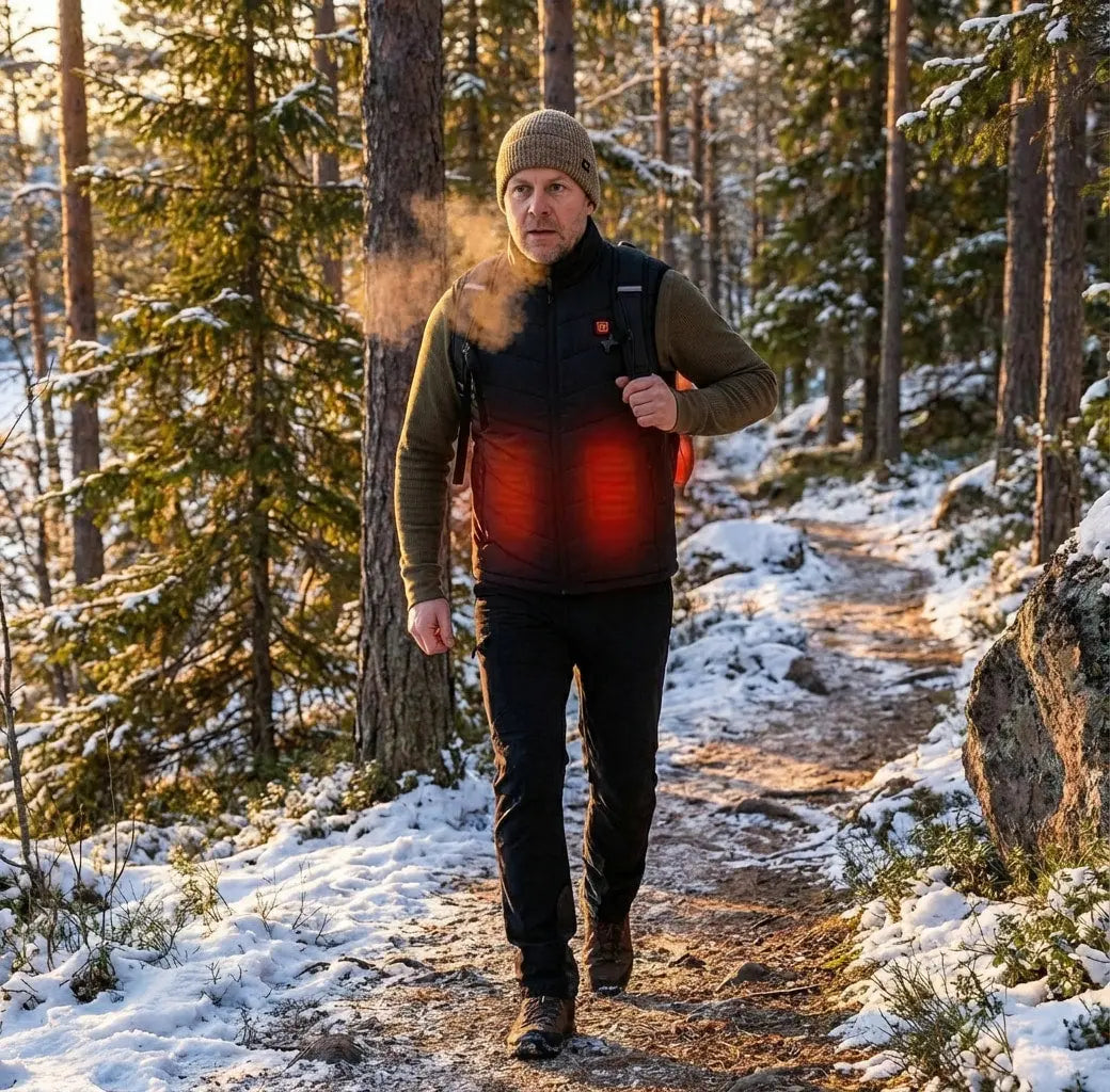 Outdoor Essentials | Heated Gilet with Ultra-Thin Carbon Fiber | Lightweight Layer for Cold Weather Comfort Terori