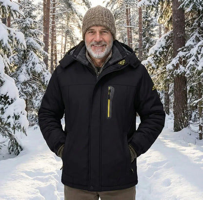 Outdoor Essentials | Men's Waterproof Parka Jacket with Fleece Lining | Insulated Coat for Cold Weather Comfort Terori