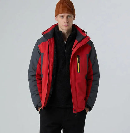 Outdoor Essentials | Men's Waterproof Parka Jacket with Fleece Lining | Insulated Coat for Cold Weather Comfort Terori