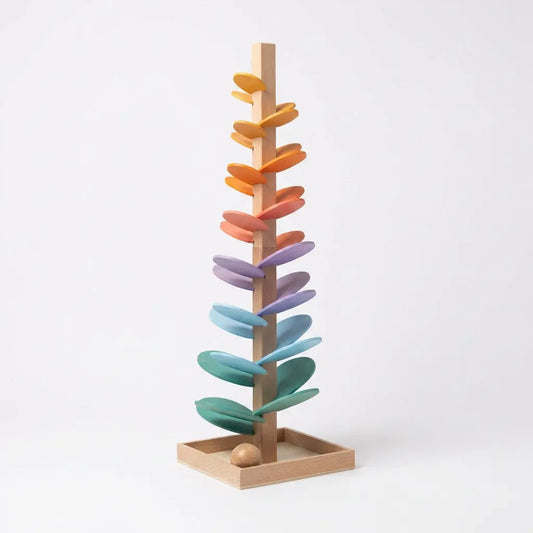 WonderPlay | Wooden Sound Tower Sensory Toy for 2+ Years with Colorful Marbles | Engaging Toy for Auditory Exploration Terori