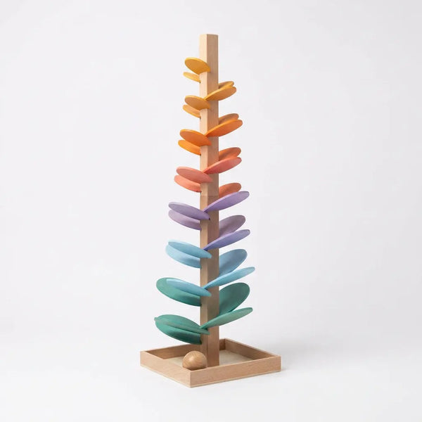 WonderPlay | Wooden Sound Tower Sensory Toy for 2+ Years with Colorful Marbles | Engaging Toy for Auditory Exploration Terori