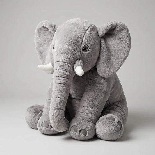 CozyNest | Plush Elephant Pillow with Super-Soft Material | Comfortable Cushion for Playtime and Relaxation Terori