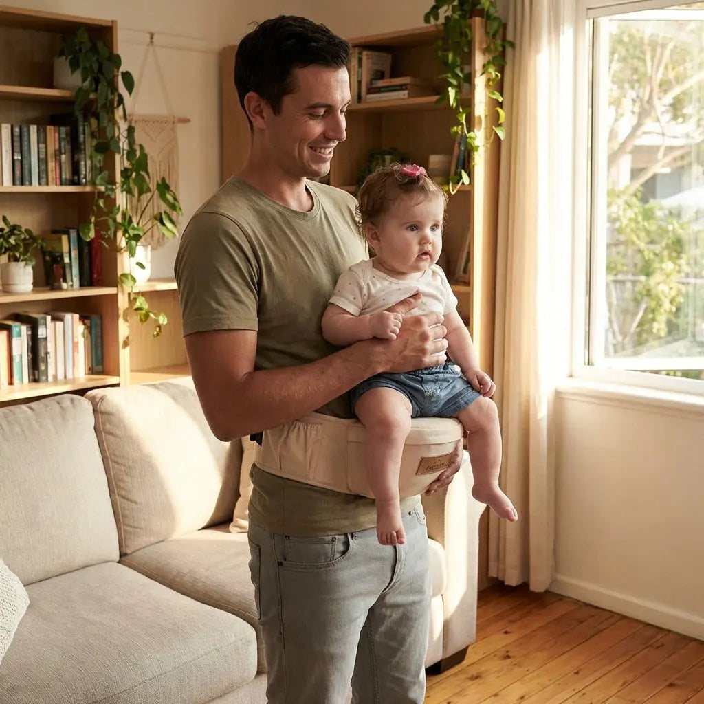 CozyNest | Baby Carrier with Adjustable Straps | Breathable Cotton for Everyday Comfort Terori