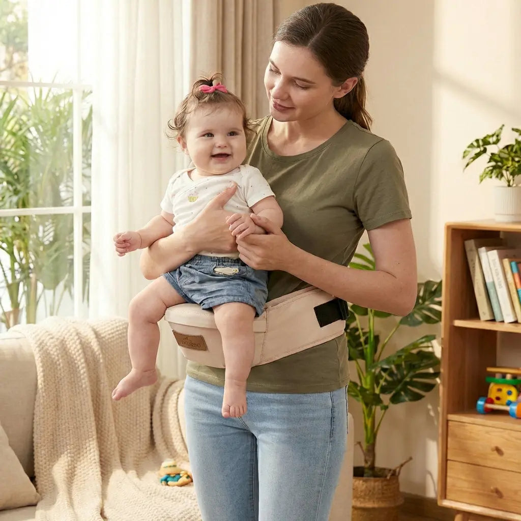 CozyNest | Baby Carrier with Adjustable Straps | Breathable Cotton for Everyday Comfort Terori