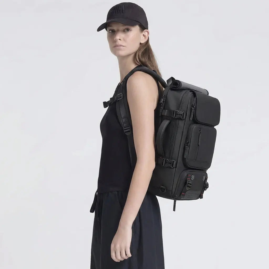 TravelCore | Waterproof Travel Backpack with USB Charging Port | Organised Storage for Commuting and Travel Terori