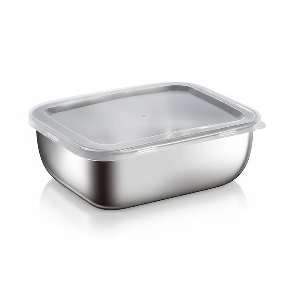 Stainless Steel Food Storage Containers | 10-Piece Durable Set for Eco-Friendly Kitchen Organization