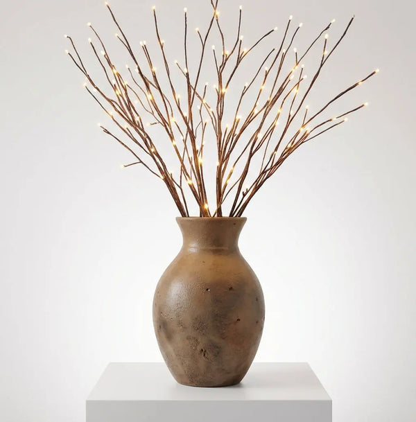 Willow Glow | Elegant Cordless LED Table Lamp for Living Room or Bedroom Terori